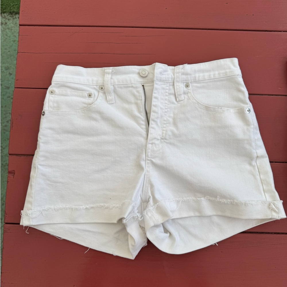 J. Crew Off-White Jean Shorts